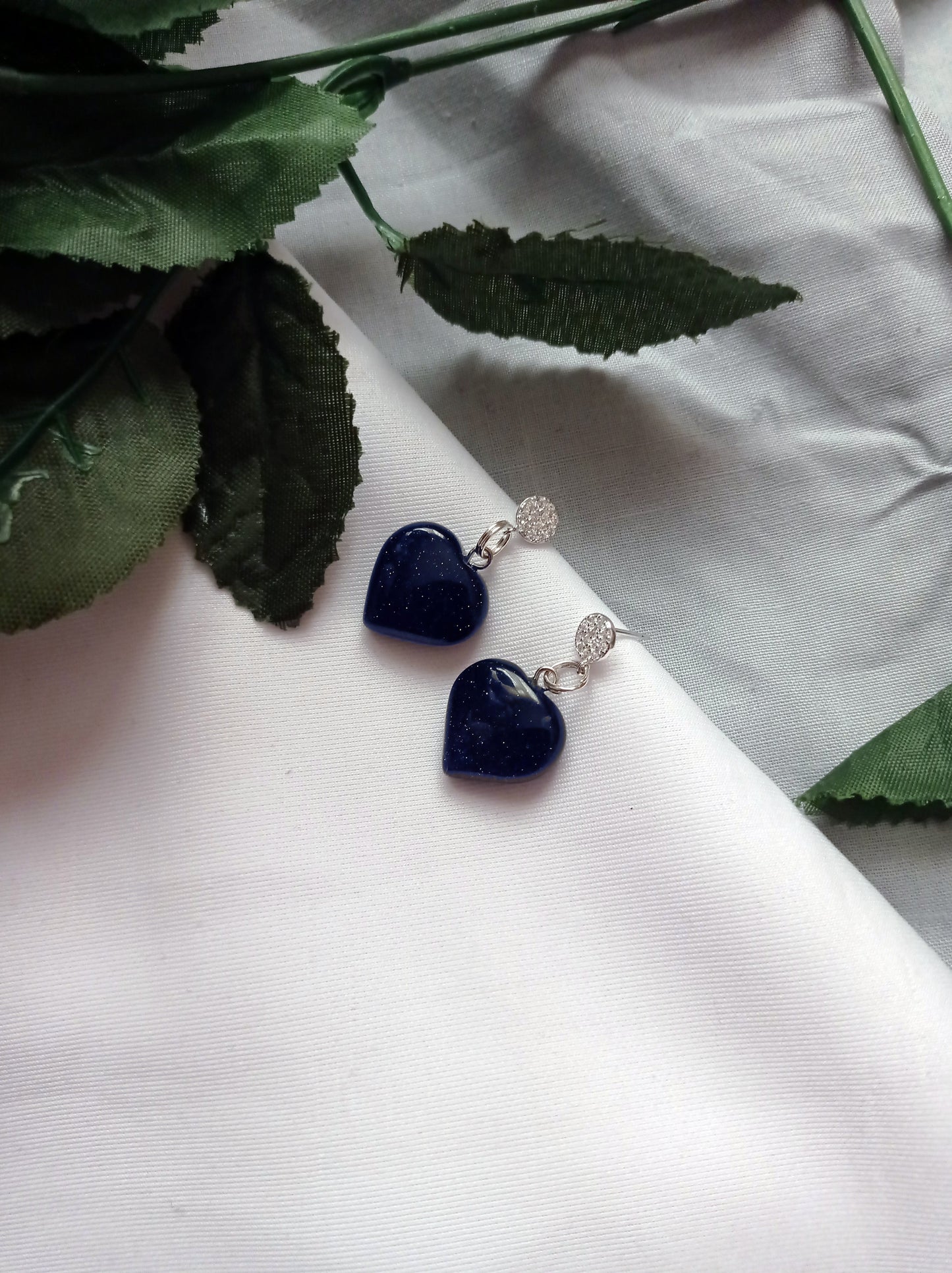 Blue Goldstone Earrings