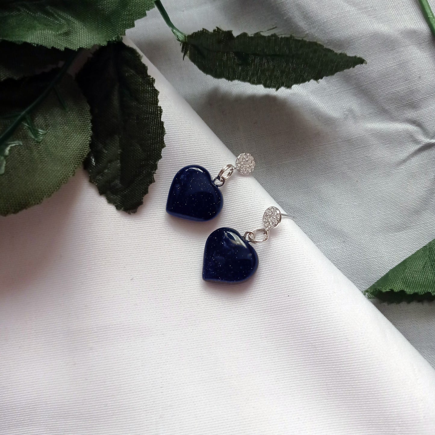 Blue Goldstone Earrings