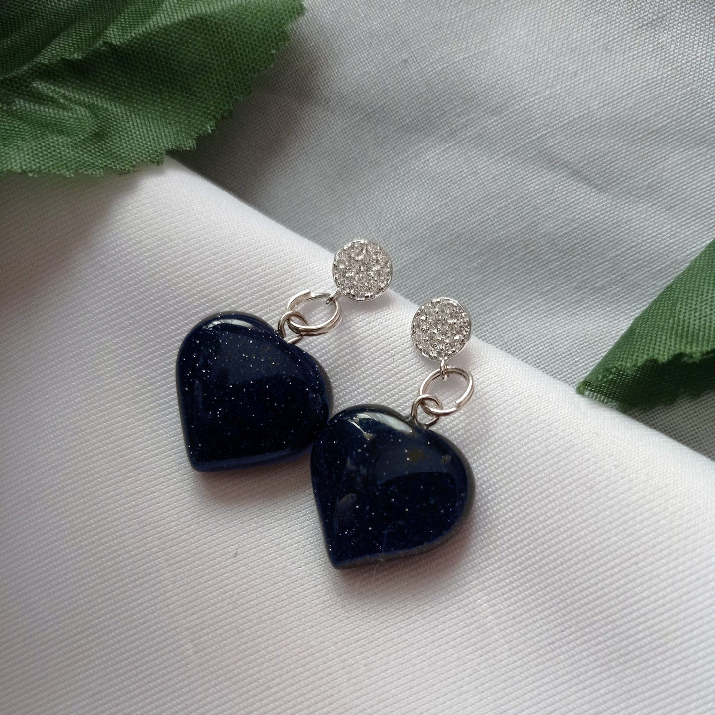 Blue Goldstone Earrings