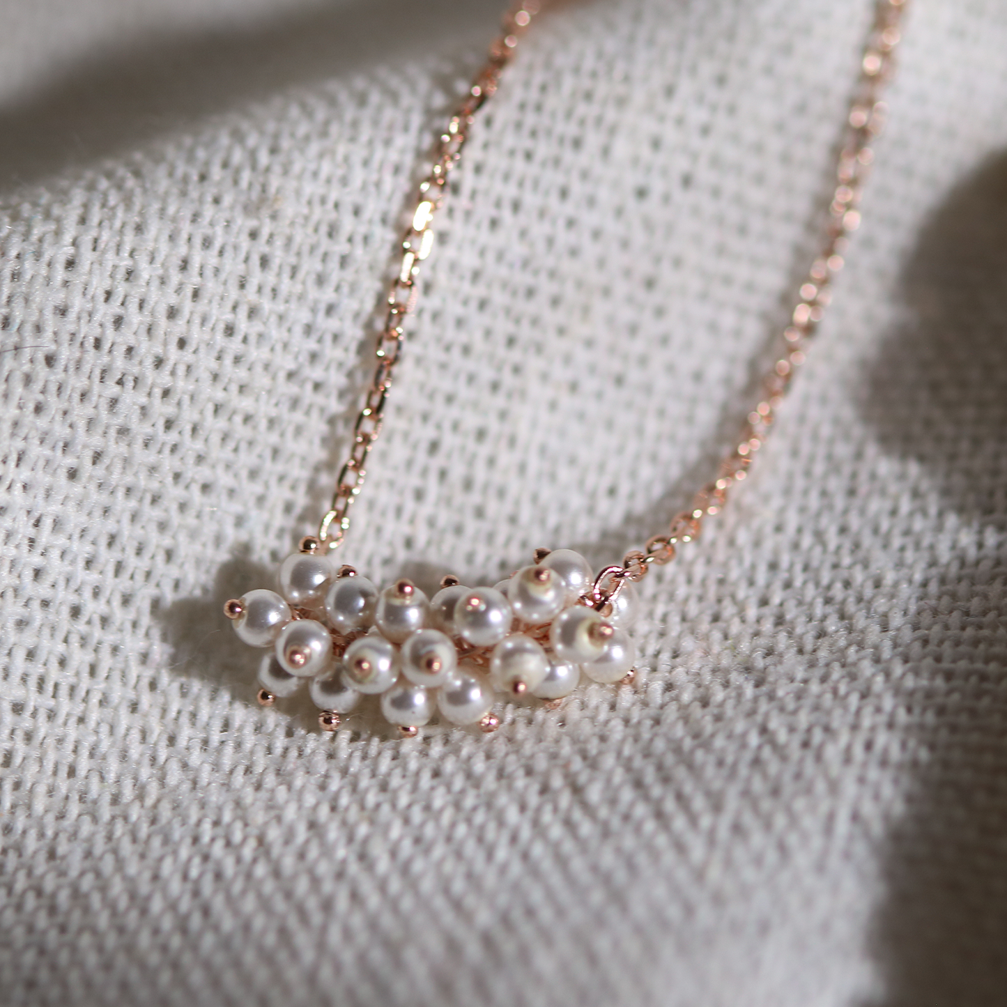 Pearl Cluster Necklace