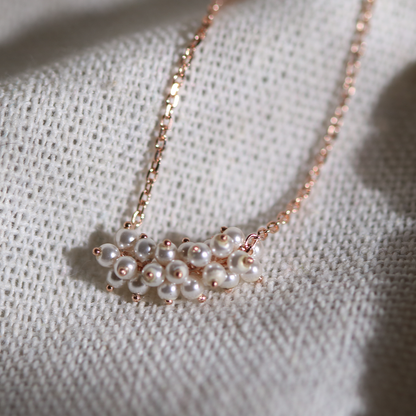 Pearl Cluster Necklace