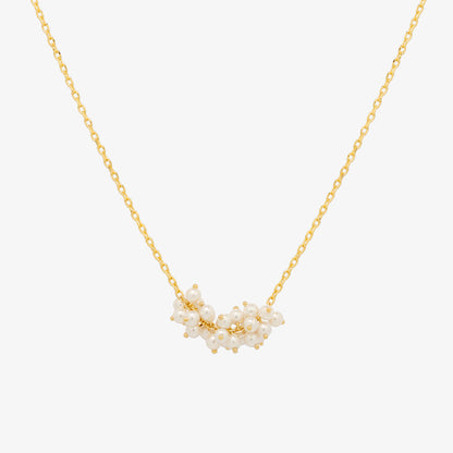 Pearl Cluster Necklace