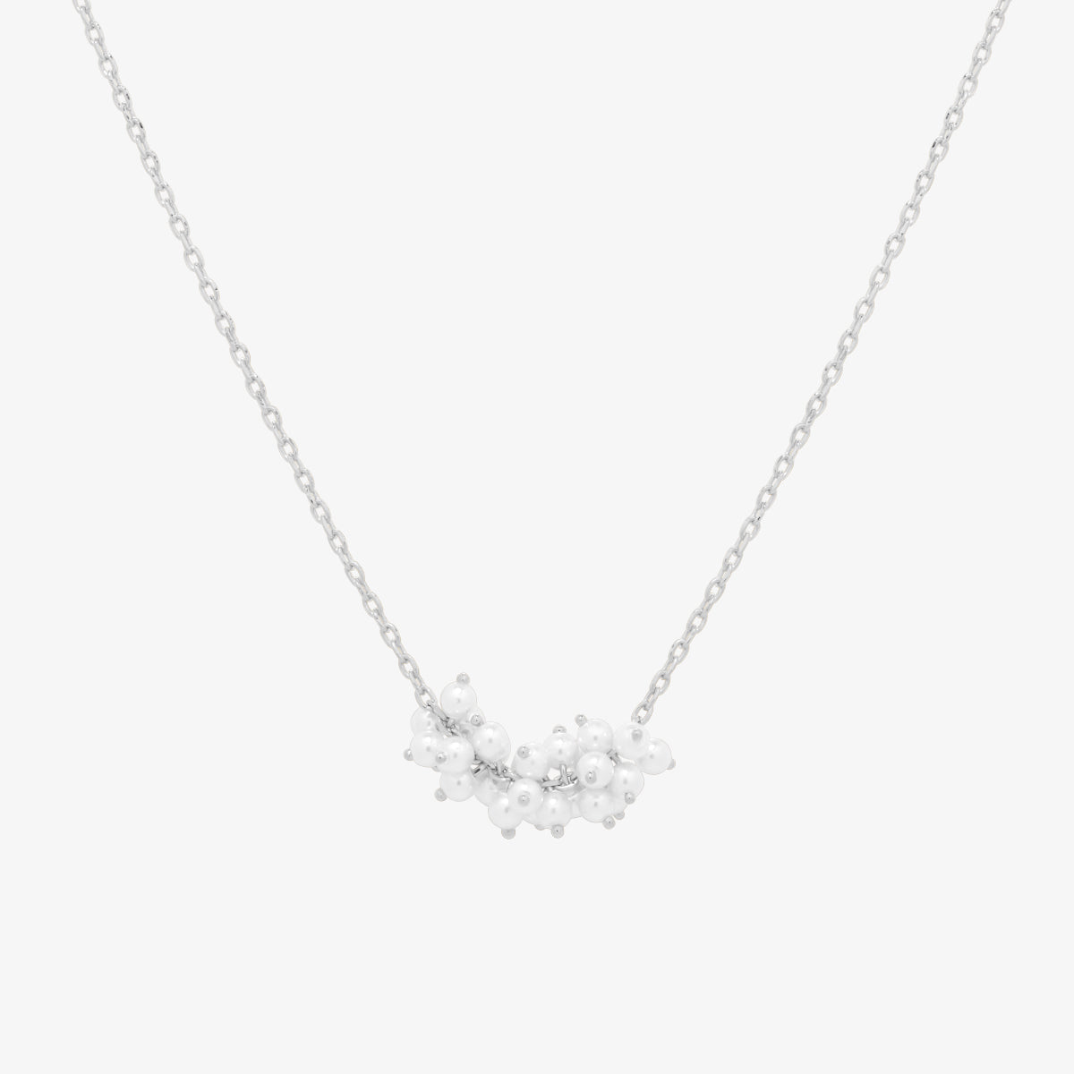Pearl Cluster Necklace