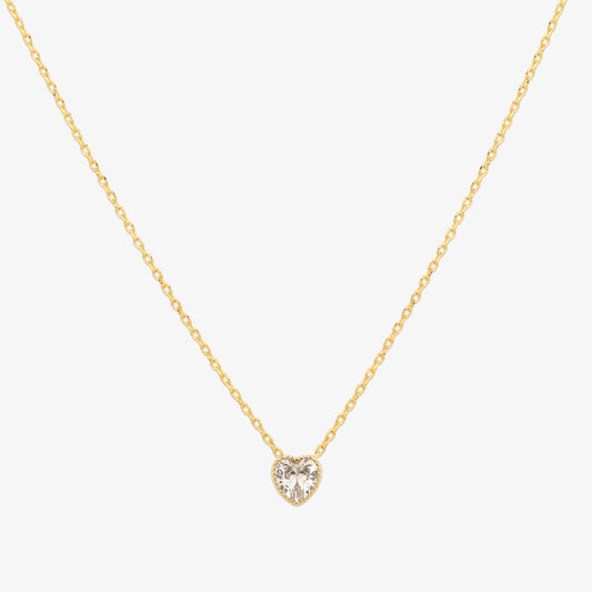 Heart cubic necklace